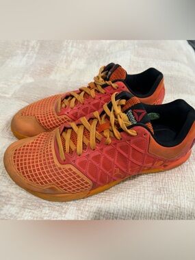 Reebok CrossFit Nano Men's Red and Orange Athletic Training 10.5 Shoes